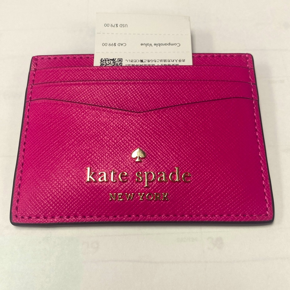 Kate Spade - Staci soffiano leather wallet -small NWT